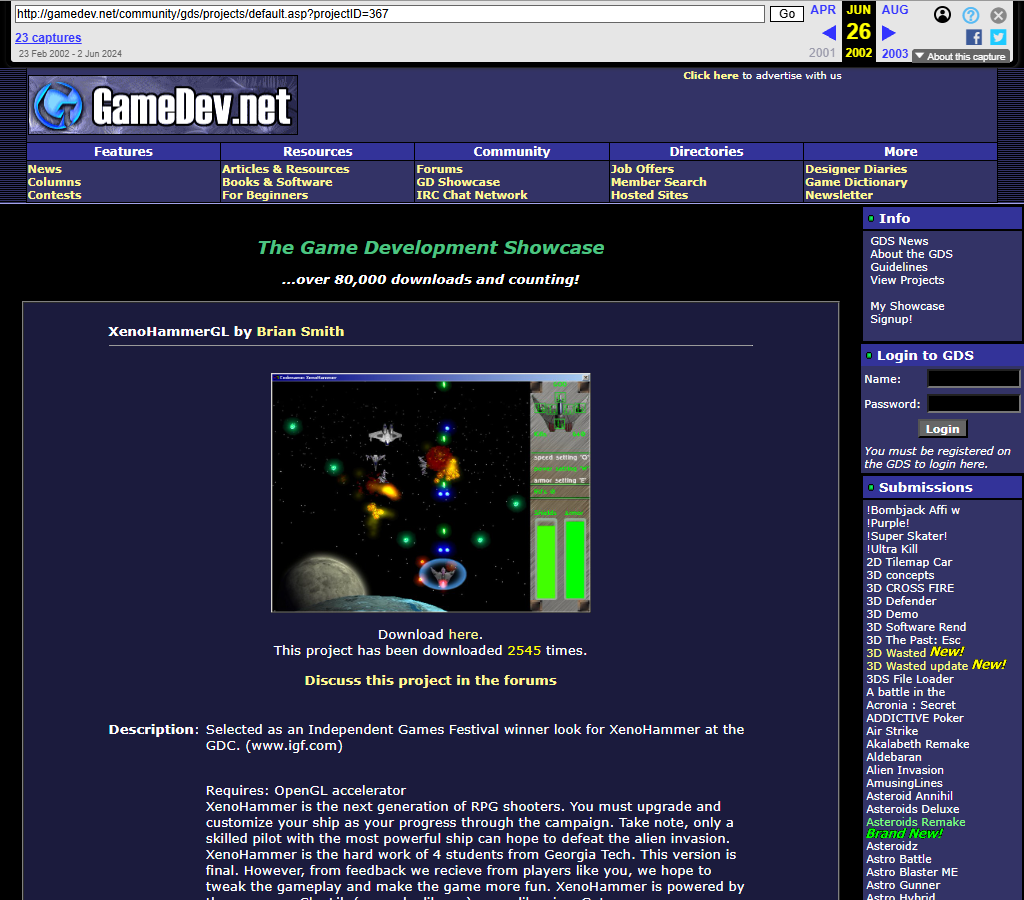 GameDev.net Showcase