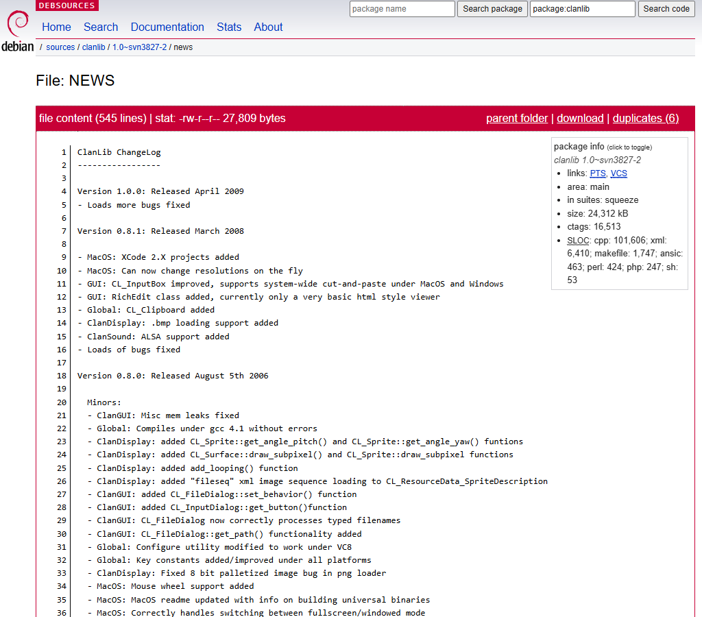 Preview of the ClanLib NEWS exhibit